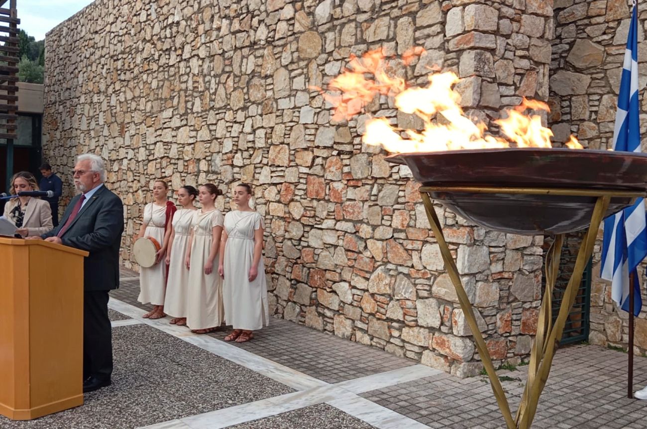Τελετή Υποδοχής Ολυμπιακής Φλόγας στην Αρχαία Ήλιδα 