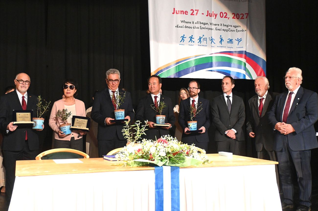 Τελετή Υπογραφής Αμαλιάδας των 59ων Παγκόσμιων Παιδικών Αγώνων «ΟΛΥΜΠΙΑ – ΗΛΙΔΑ 2027»