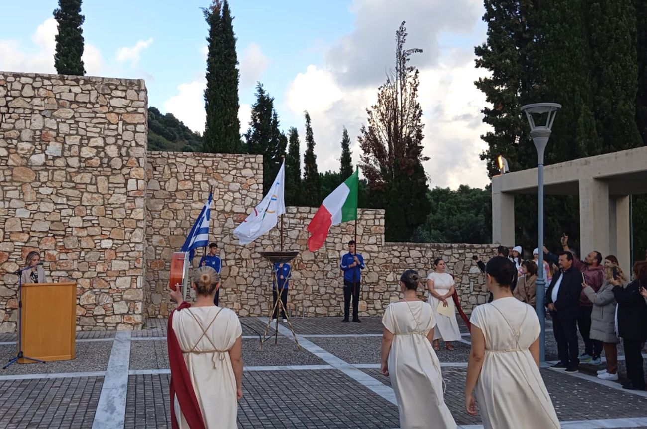 Τελετή Υποδοχής Ολυμπιακής Φλόγας στην Αρχαία Ήλιδα 