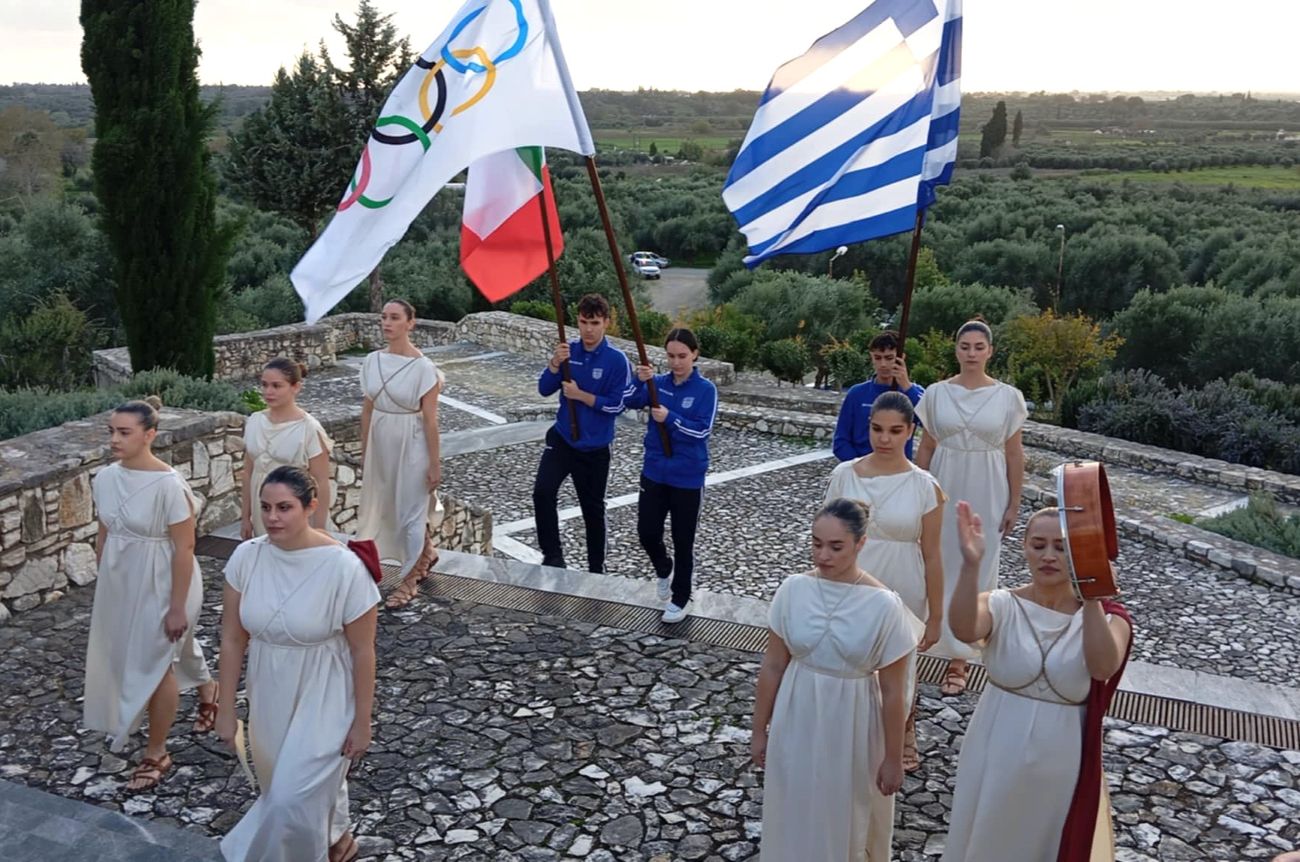 Τελετή Υποδοχής Ολυμπιακής Φλόγας στην Αρχαία Ήλιδα 