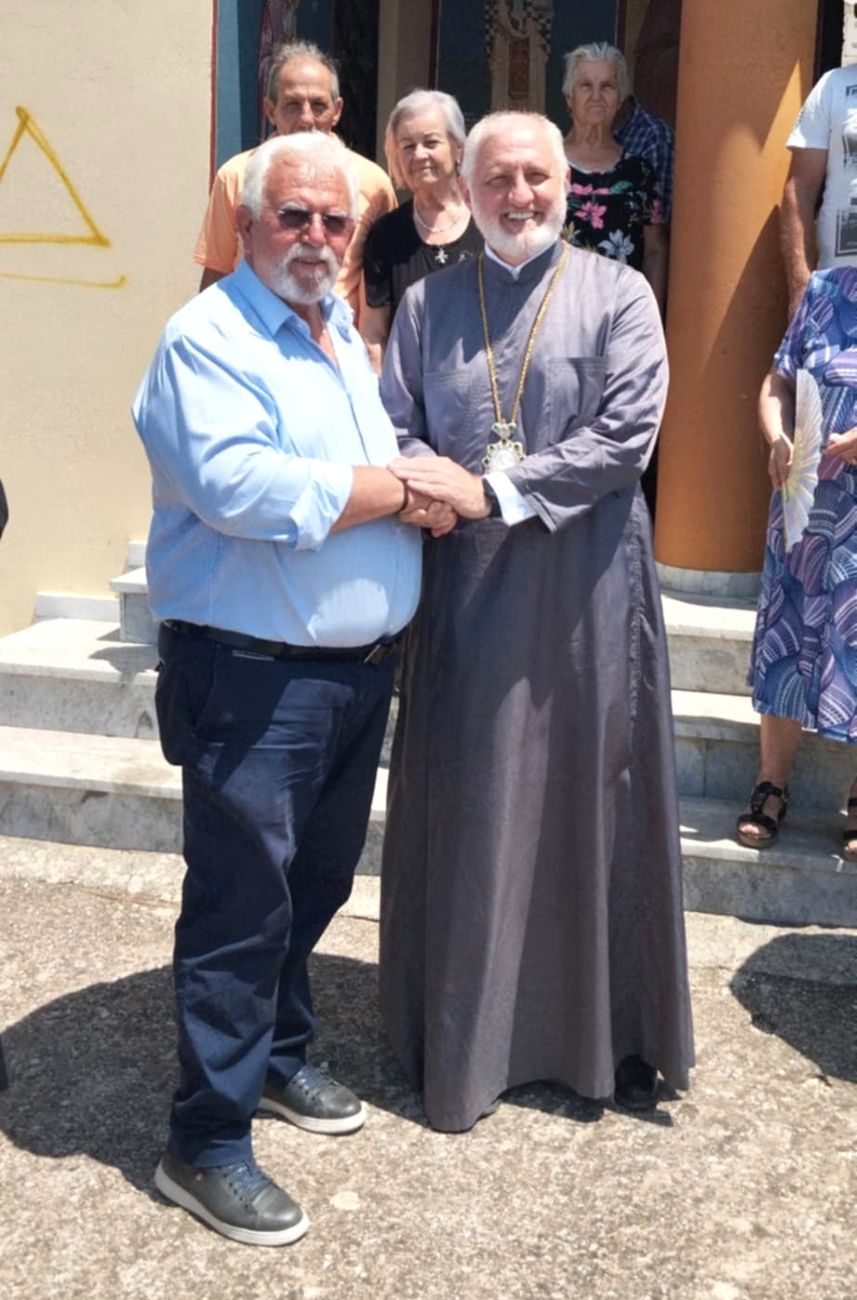 Ο Αρχιεπίσκοπος Αμερικής κ.κ. Ελπιδοφόρος στην Απιδούλα για τη στήριξη της αναστύλωσης του Ιερού Ναού Κοιμήσεως της Θεοτόκου -  Ο Δήμαρχος Ήλιδας θα προτείνει την ανακήρυξή του σε Επίτιμο Δημότη Ήλιδας