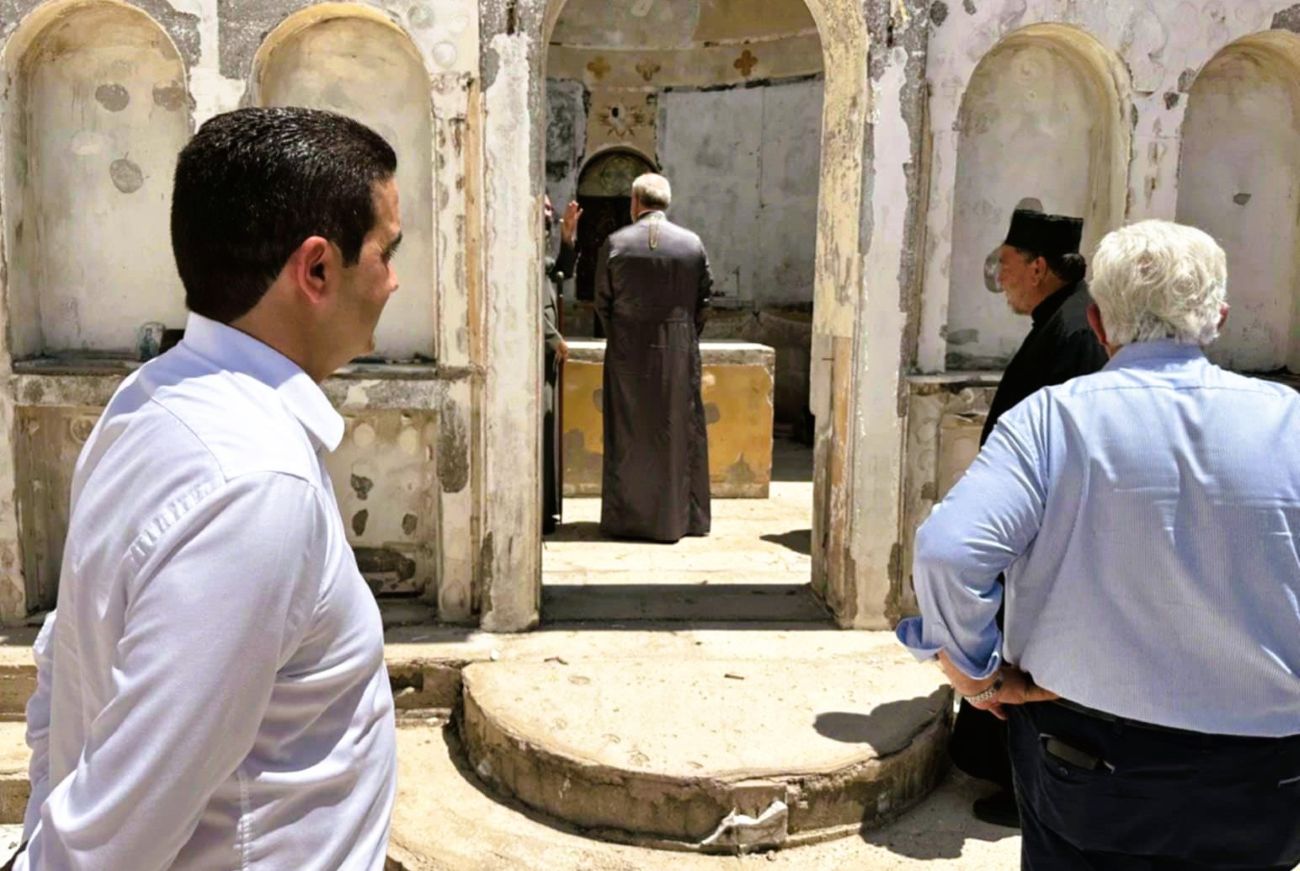 Ο Αρχιεπίσκοπος Αμερικής κ.κ. Ελπιδοφόρος στην Απιδούλα για τη στήριξη της αναστύλωσης του Ιερού Ναού Κοιμήσεως της Θεοτόκου -  Ο Δήμαρχος Ήλιδας θα προτείνει την ανακήρυξή του σε Επίτιμο Δημότη Ήλιδας
