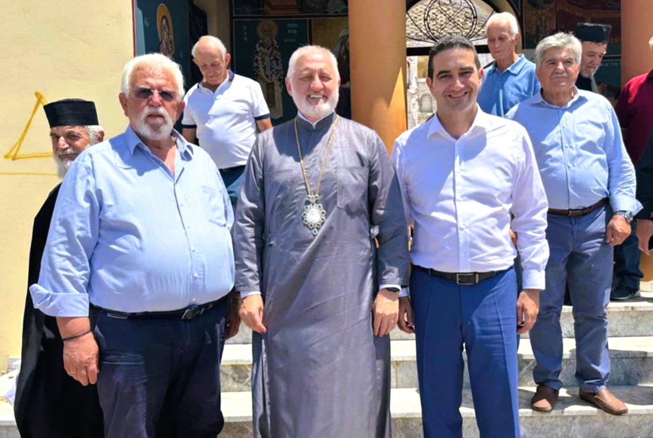 Ο Αρχιεπίσκοπος Αμερικής κ.κ. Ελπιδοφόρος στην Απιδούλα για τη στήριξη της αναστύλωσης του Ιερού Ναού Κοιμήσεως της Θεοτόκου -  Ο Δήμαρχος Ήλιδας θα προτείνει την ανακήρυξή του σε Επίτιμο Δημότη Ήλιδας