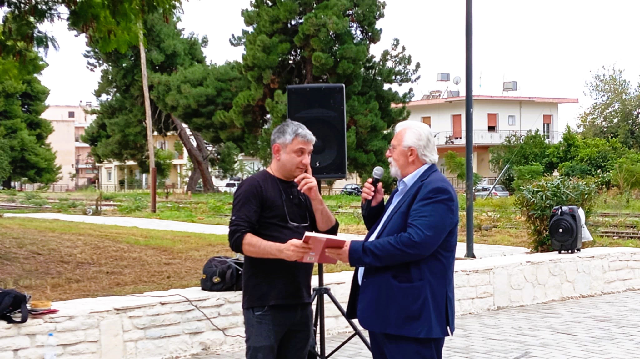 Μνημειακή  Πλάκα Αντιφασισμού στην Πλατεία Καζαντζάκη 21/10/24