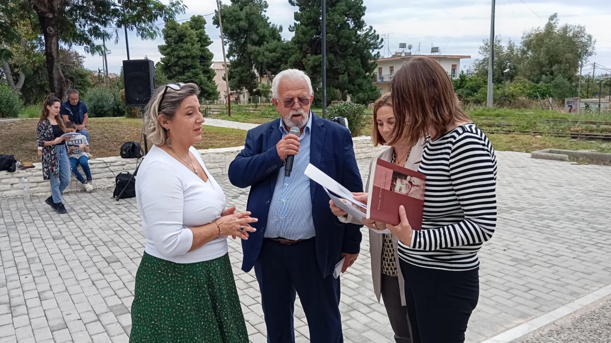 Μνημειακή  Πλάκα Αντιφασισμού στην Πλατεία Καζαντζάκη 21/10/24