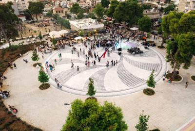 εγκαίνια της ανακαινισμένης πλατείας Ανεμομύλου