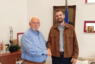 Συνάντηση Δημάρχου Ήλιδας με τον ιατρό Ιωάννη Γιαννακόπουλο