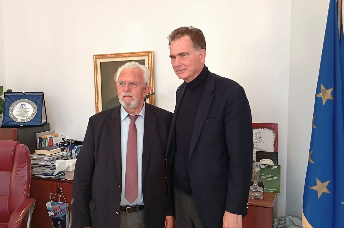 Συνάντηση με Χρ. Χριστοδουλόπουλου με Νίκο Παπανδρέου 