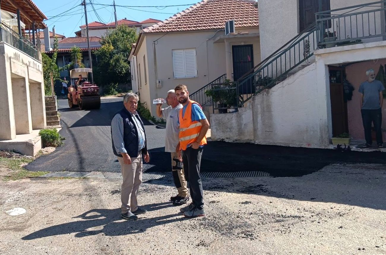 Νέες ασφαλτοστρώσεις στην Πηνεία