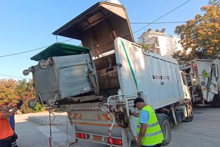 Πλύση κάδων στην Αμαλιάδα