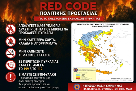 RED CODE για Παρασκευή 31.07.2026